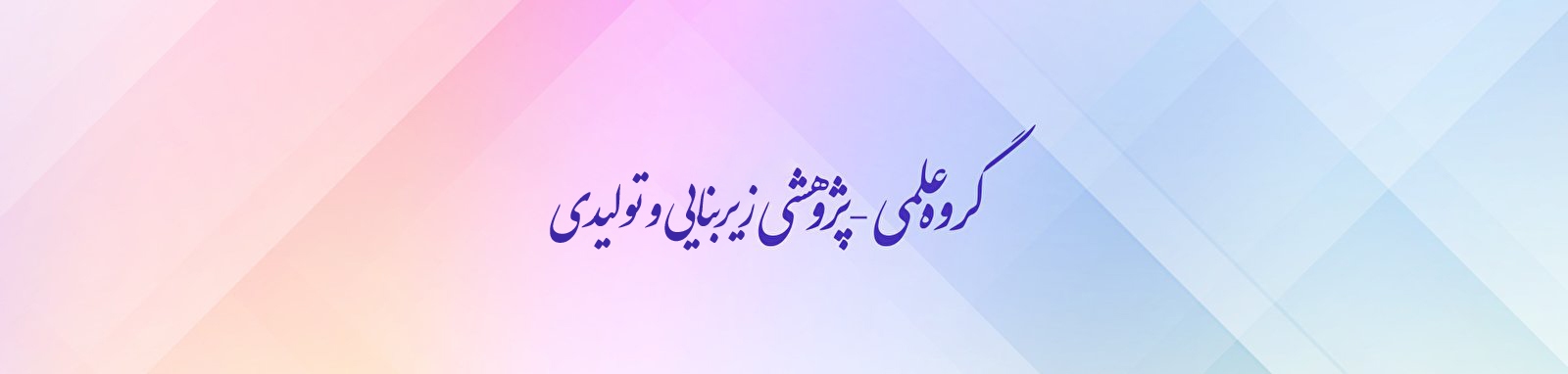 گروه علمی پژوهشی زیربنایی و تولیدی